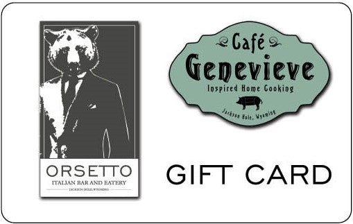 Restaurant Gift Card